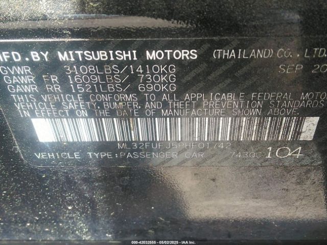 2023 MITSUBISHI MIRAGE G4 ML32FUFJ5PHF01742 Photo 8