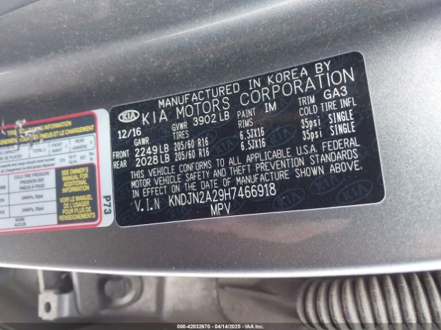 KNDJN2A29H7466918 KIA Soul
