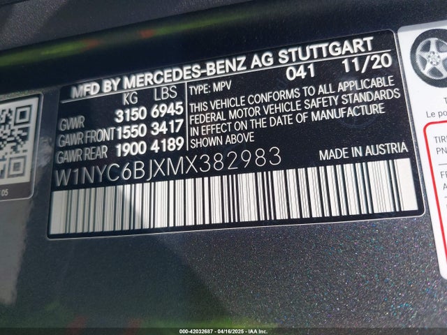 W1NYC6BJXMX382983 Mercedes-Benz G 550 Suv
