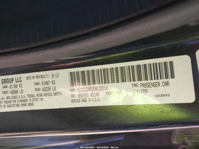 1C3CDZAB1EN133550 Dodge AVENGER SE