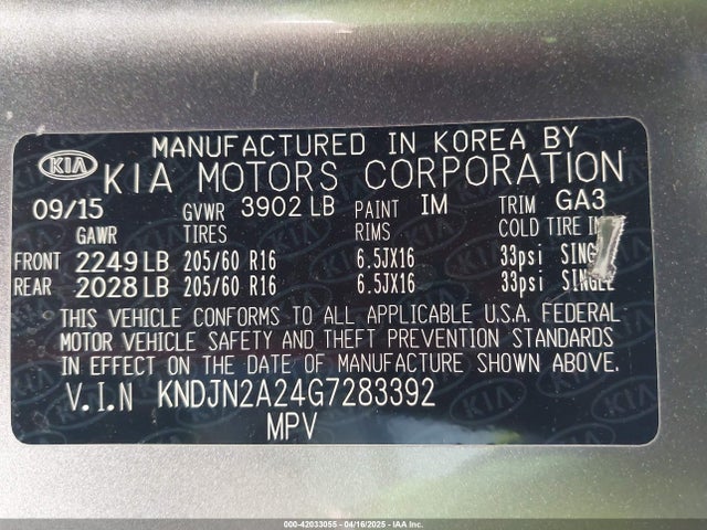 KNDJN2A24G7283392 KIA Soul