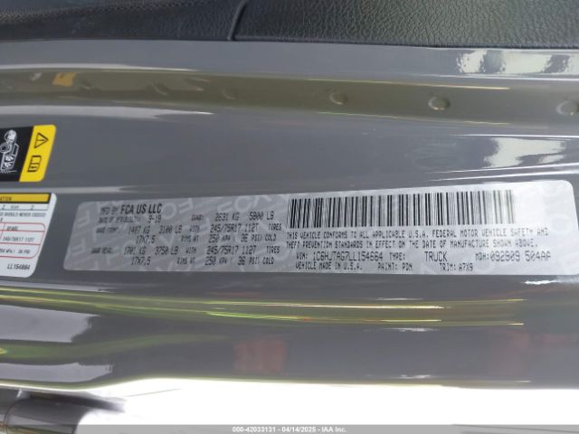 1C6HJTAG7LL154664 Jeep Gladiator Sport S 4x4