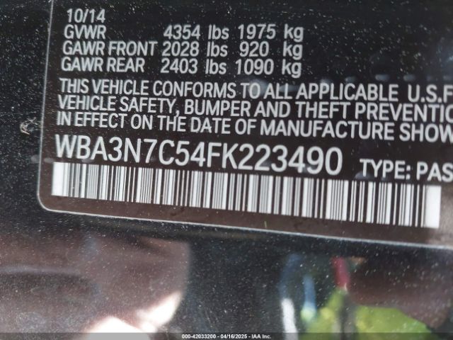 WBA3N7C54FK223490 BMW 428i