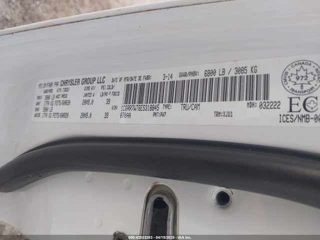RAM 1500 2014 1C6RR7WT6ES318845 Image 9
