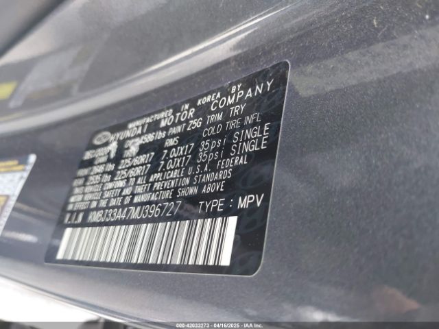 KM8J33A47MU396727 Hyundai Tucson Value