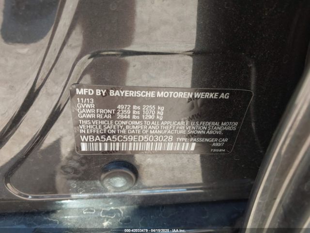 WBA5A5C59ED503028 BMW 528I