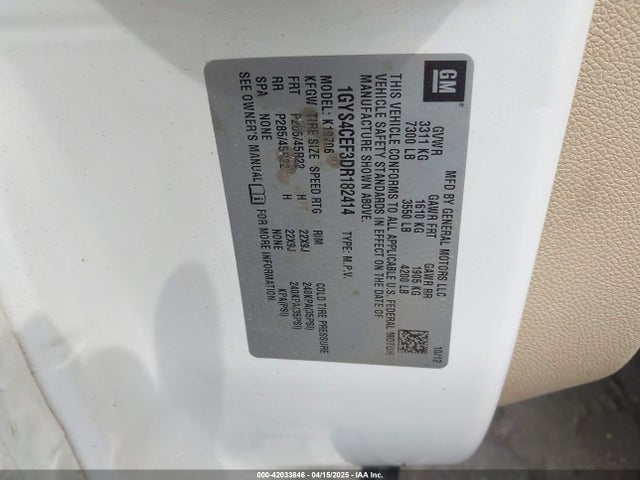 2013 CADILLAC ESCALADE 1GYS4CEF3DR182414 Photo 8