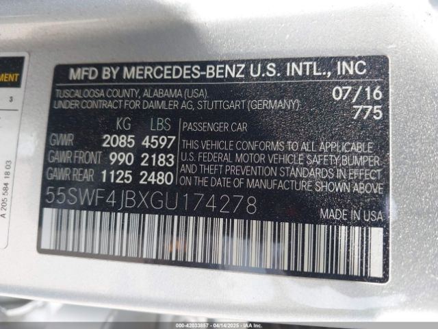 2016 MERCEDES-BENZ C 300 55SWF4JBXGU174278 Photo 8