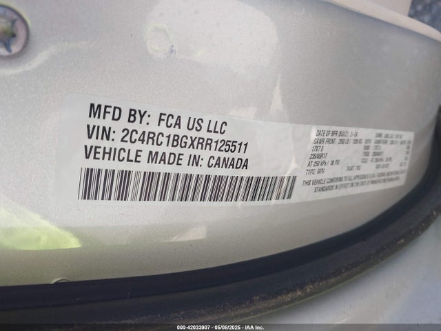 2C4RC1BGXRR125511 Chrysler Pacifica Touring L