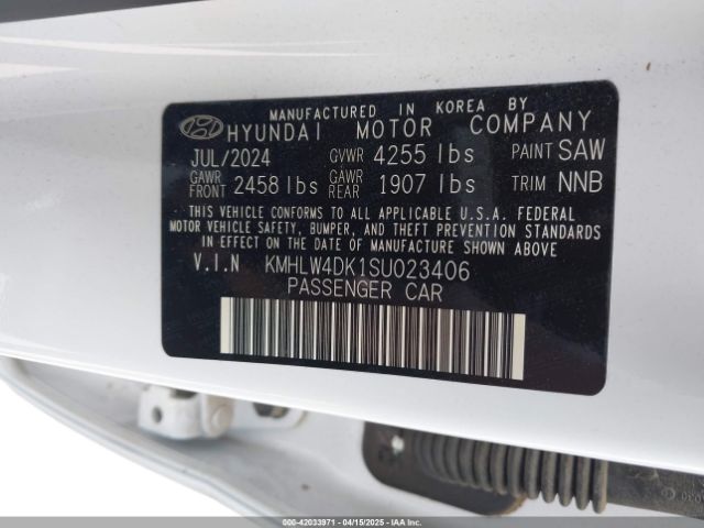 KMHLW4DK1SU023406 Hyundai ELANTRA N