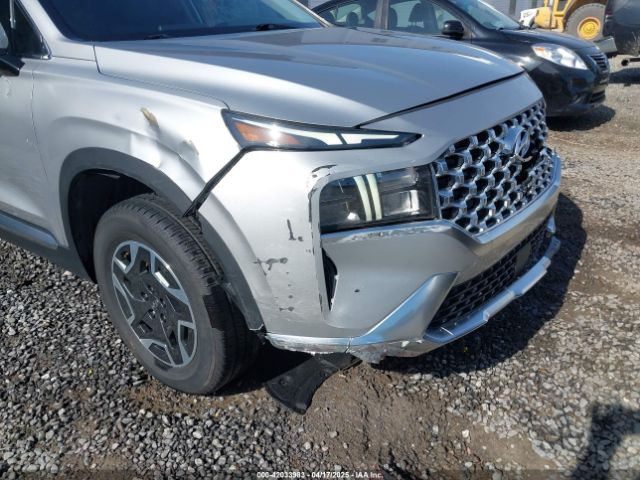 KM8S2DA19NU042485 Hyundai Santa Fe Hybrid Blue