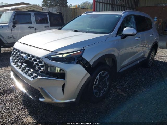 KM8S2DA19NU042485 Hyundai Santa Fe Hybrid Blue