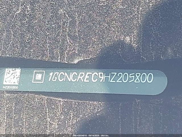 1GCNCREC9HZ205800 Chevrolet l83 - sidi: spark ignited direct injection, vvt: variable valve timing, afm, e85 max, alum