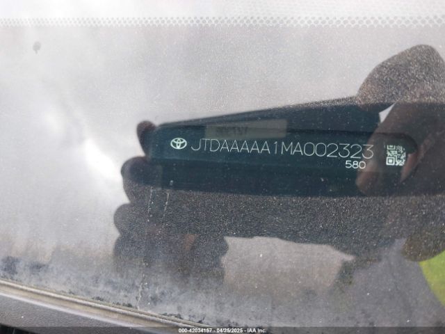 JTDAAAAA1MA002323 Toyota Mirai Xle