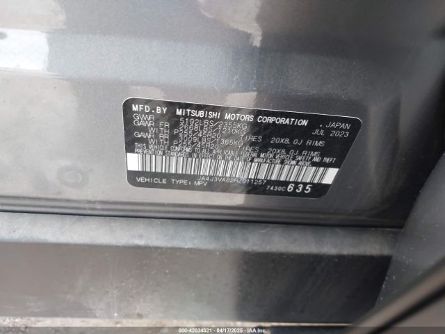 2024 MITSUBISHI OUTLANDER JA4J3VA82RZ011257 Photo 8