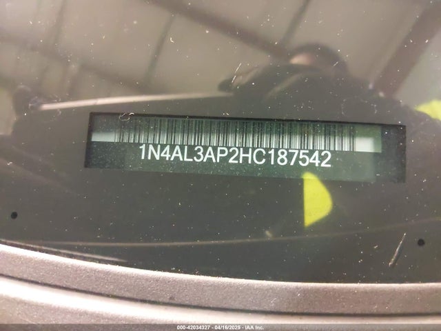 1N4AL3AP2HC187542 Nissan Altima 2.5 Sl