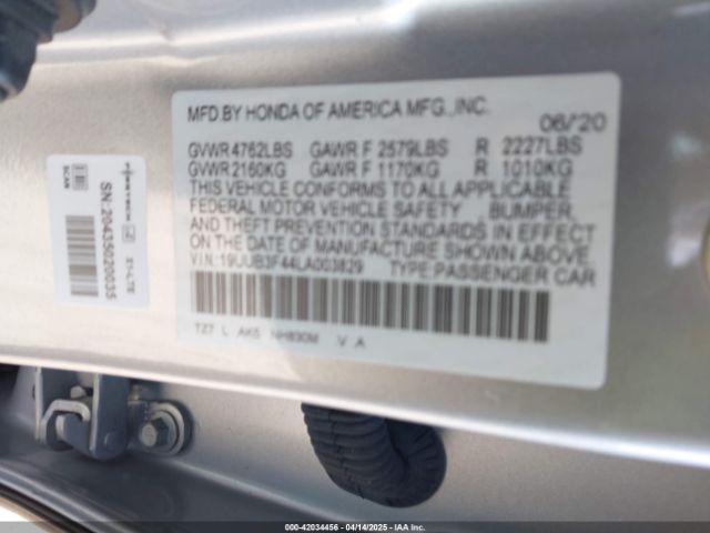 19UUB3F44LA003829 Acura Tlx Tech Package