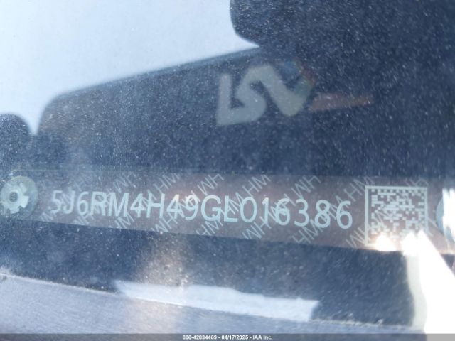 5J6RM4H49GL016386 Honda CR-V SE