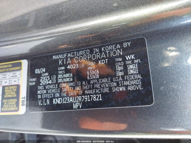 KNDJ23AU2R7917821 KIA SOUL LX