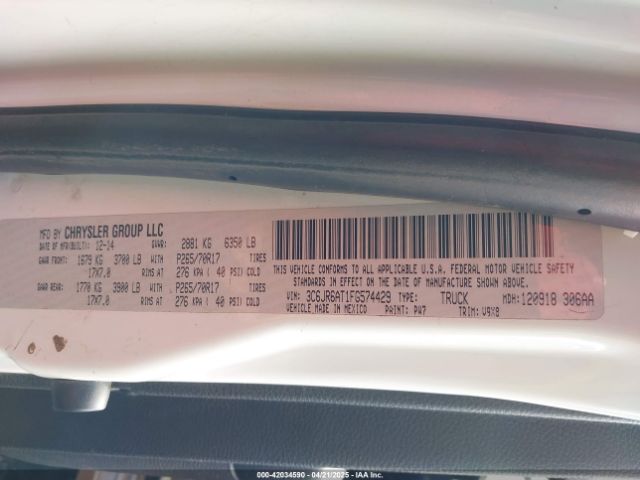 2015 RAM 1500 3C6JR6AT8FG574429 Photo 8