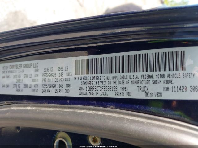 1C6RR6KT3FS536159 RAM 1500 Express