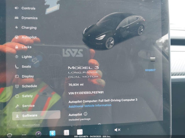 2020 TESLA MODEL 3 5YJ3E1EB0LF637491 Photo 6