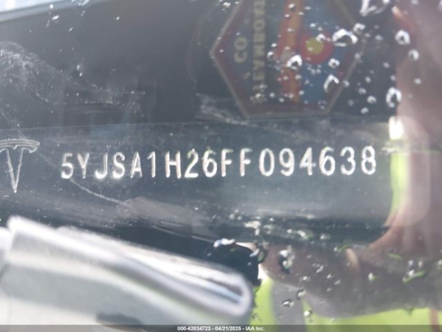 5YJSA1H26FF094638 Tesla Model S 70d/85d/p85d