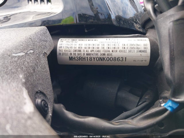 MH3RH18Y0NK008631 Yamaha Yzf-r3