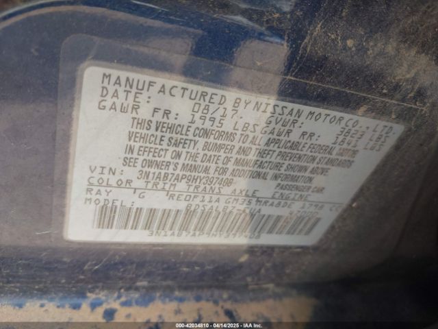 3N1AB7AP9HY397408 Nissan SENTRA S