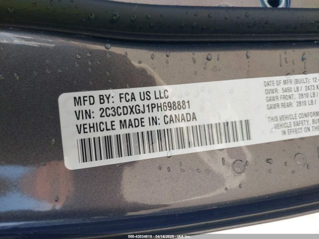 2C3CDXGJ1PH698881 Dodge Charger Scat Pack