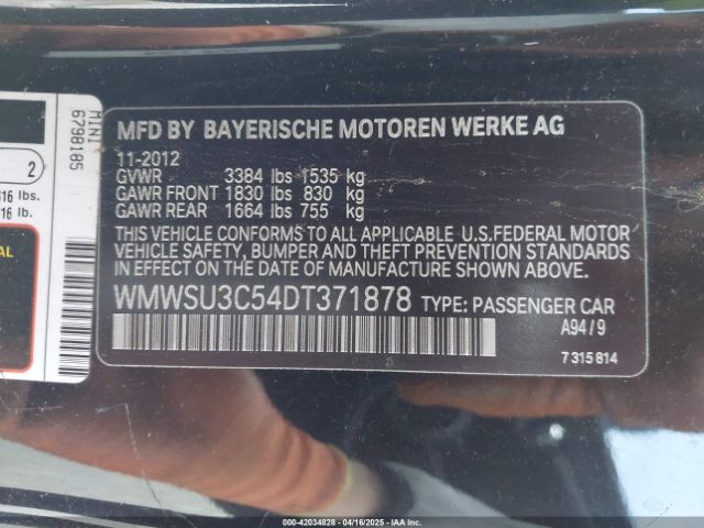 2013 MINI HARDTOP WMWSU3C54DT371878 Photo 8