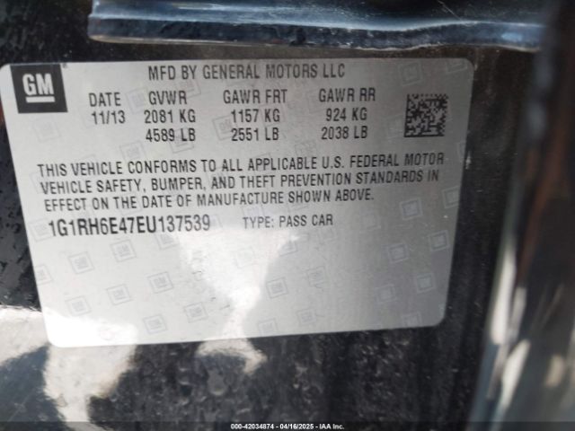 2014 CHEVROLET VOLT 1G1RH6E47EU137539 Photo 8