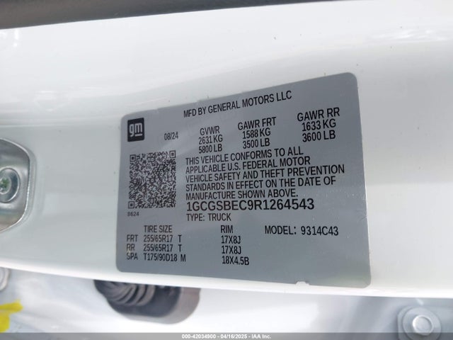 1GCGSBEC9R1264543 Chevrolet Colorado 2wd Wt