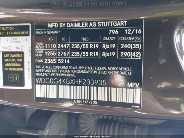 WDC0G4KBXHF203935 Mercedes-Benz Glc 300 4matic