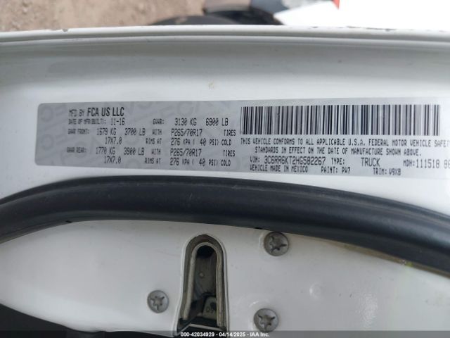3C6RR6KT2HG582267 RAM 1500 Tradesman  4x2 5'7 Box