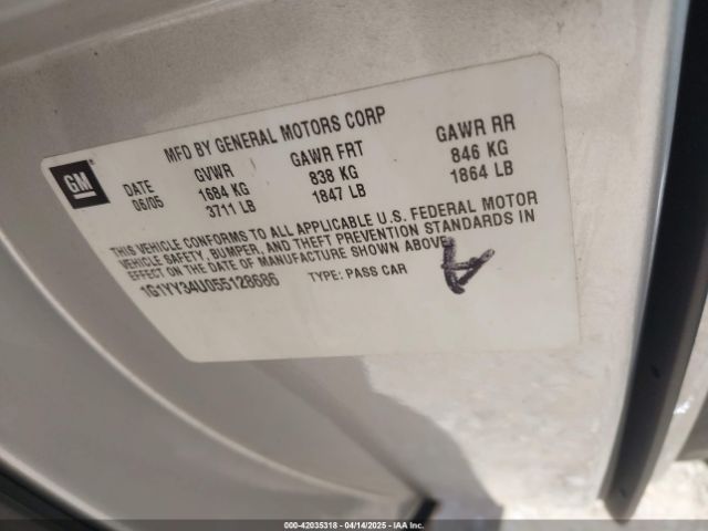 2005 CHEVROLET CORVETTE 1G1YY34U055128686 Photo 8