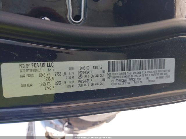 3C4PDCBB0FT708876 Dodge Journey Sxt