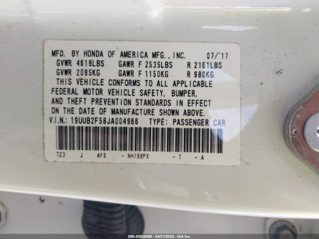 19UUB2F58JA004966 Acura Tlx Tech Pkg