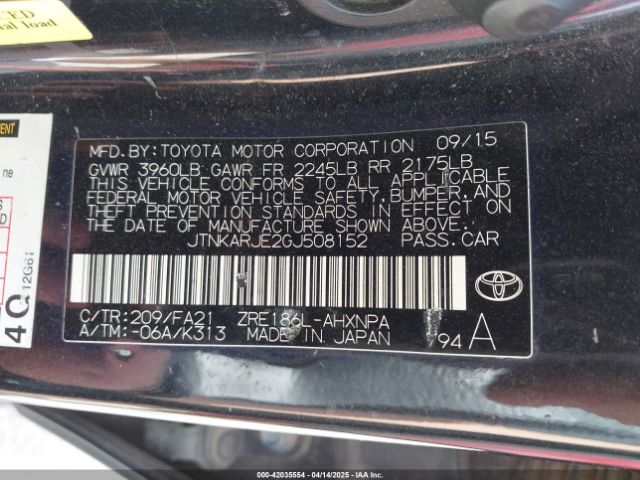 JTNKARJE2GJ508152 Scion IM