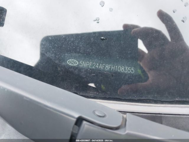 5NPE24AF8FH108355 Hyundai SONATA SE