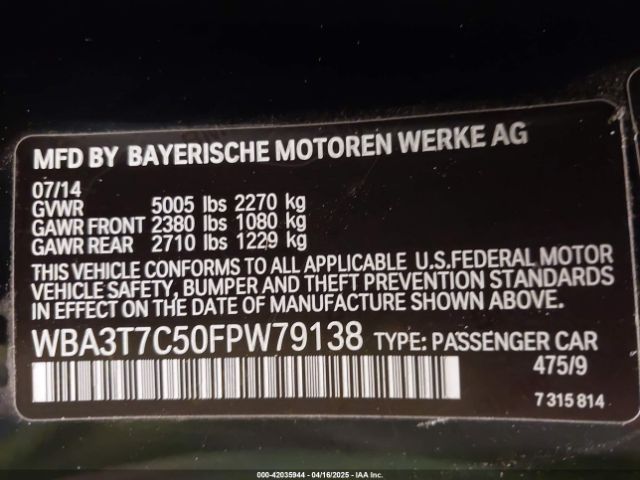 WBA3T7C50FPW79138 BMW 435i Xdrive