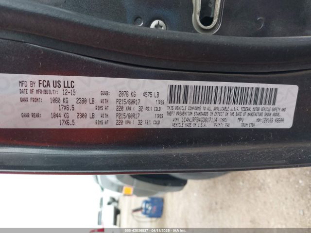 1C4NJRFB4GD617114 Jeep Patriot Latitude