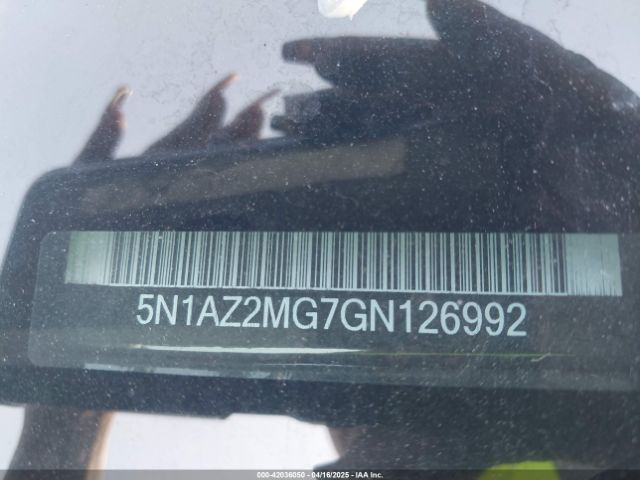 5N1AZ2MG7GN126992 Nissan MURANO SV