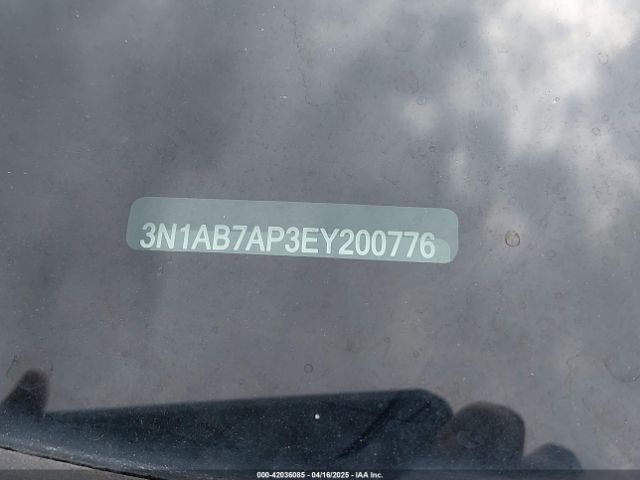 3N1AB7AP3EY200776 Nissan Sentra Fe+ S/fe+ Sv/s/sl/sr/sv