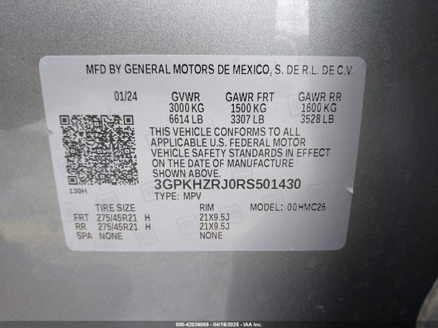 3GPKHZRJ0RS501430 Honda x0c+ec5