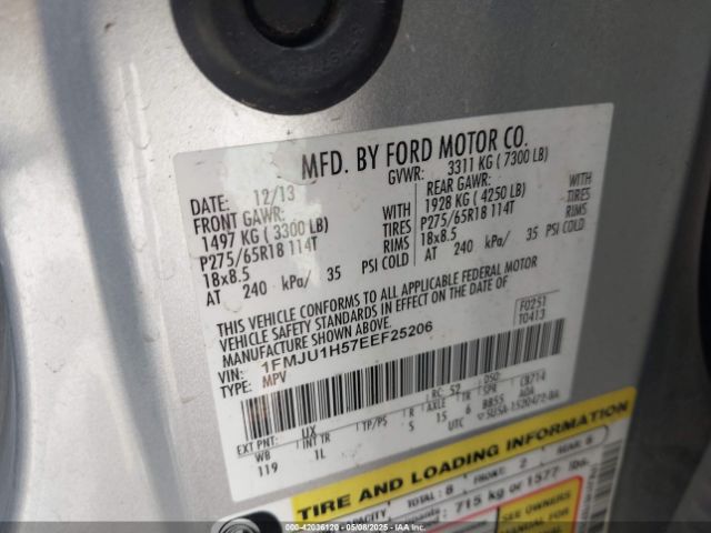 1FMJU1H57EEF25206 Ford Expedition Xlt