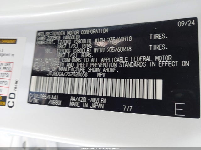Lexus Nx 250 Premium 2025 JTJGDCAZ2S2020658 Image 9