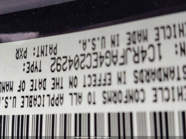 1C4RJFAG4EC204292 Jeep Grand Cherokee Laredo