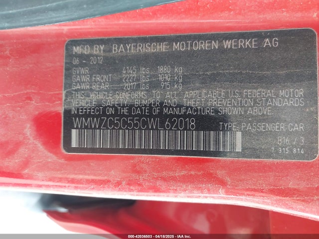 2012 MINI COOPER S COUNTRYMAN WMWZC5C55CWL62018 Photo 8