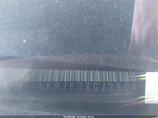 1GNKRJKD8GJ250490 Chevrolet Traverse Ltz